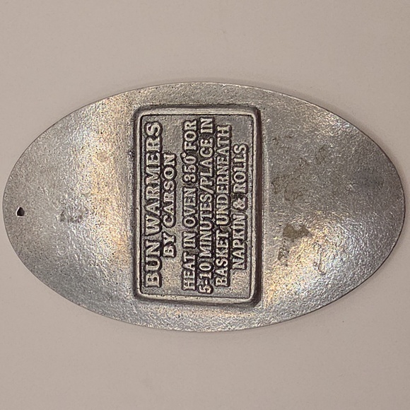 Vintage Carson Pewter "Home Sweet Home" Bun Warmer Wall Hanging - Picture 3 of 5